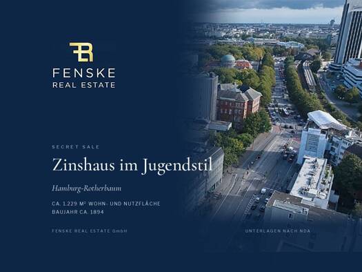 Mehrfamilienhaus zum Kauf als Kapitalanlage geeignet 6.995.000 € 40 Zimmer 1.229 m² 336 m² Grundstück Rotherbaum Eimsbüttel 20146