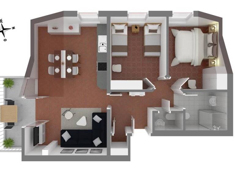 Wohnung zum Kauf 269.000 € 3 Zimmer 61,9 m² 1. Geschoss Wieck a. Darß 18375