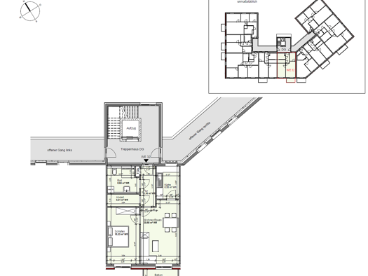 Wohnung zur Miete nur mit Wohnberechtigungsschein 359 € 2 Zimmer 59,9 m² 3. Geschoss frei ab sofort Familie-Cohn-Str. 2 Vier Boizenburg/Elbe 19258