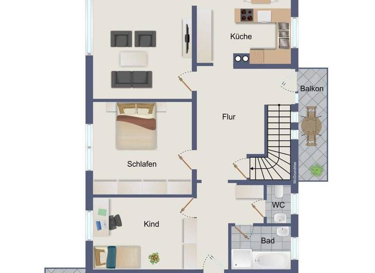 Maisonette zur Miete 2.000 € 6,5 Zimmer 186,8 m² 1. Geschoss frei ab 01.03.2026 Blaubeuren 89143