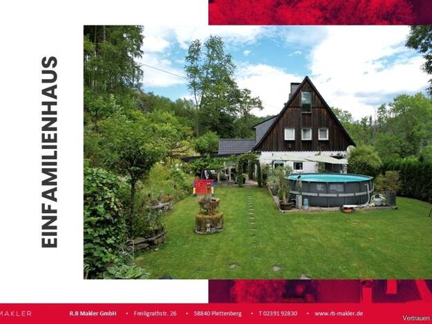 Einfamilienhaus zum Kauf 350.000 € 6 Zimmer 166 m² 2.850 m² Grundstück Plettenberg Plettenberg 58840