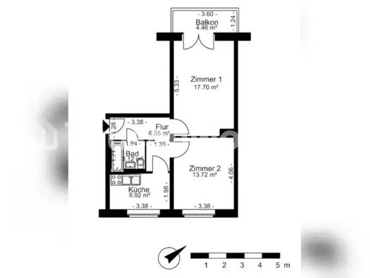Wohnung zur Miete nur mit Wohnberechtigungsschein Tauschwohnung 335 € 2 Zimmer 50 m² 4. Geschoss Müggelheim Berlin 12459