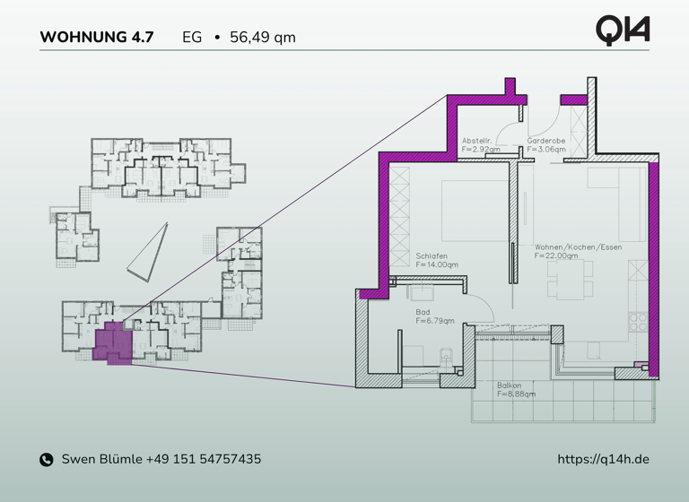 Wohnung zum Kauf - Erstbezug provisionsfrei 241.961 € 2 Zimmer 56,3 m² EG frei ab 01.07.2027 Ilztalstraße 14 Hutthurm 94116