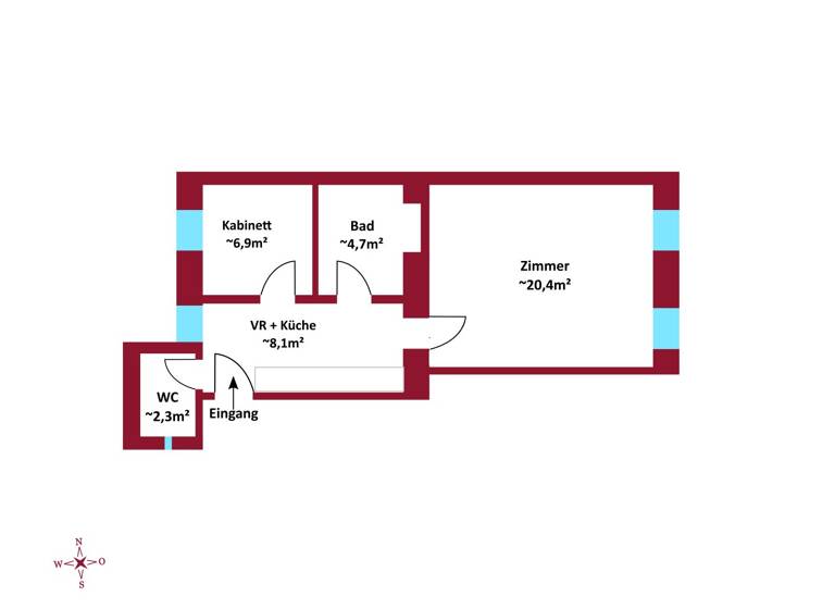 Wohnung zum Kauf 145.000 € 2 Zimmer 42,4 m² Wien 1100
