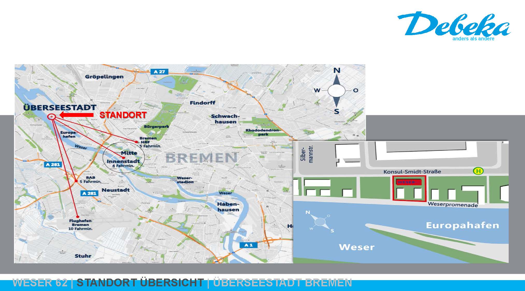 Bürofläche zur Miete 9.200 € 800 m²<br/>Bürofläche Häfen - Handelshäfen Bremen 28217