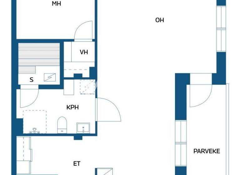 Studio zum Kauf 201.500 € 2 Zimmer 62 m² 2. Geschoss Salonkatu 12 Valkeakoski 37600