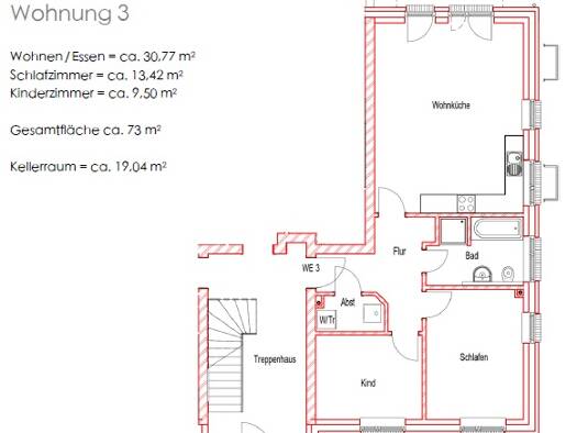 Terrassenwohnung zur Miete 890 € 3 Zimmer 73 m² EG Im Dorfe 3f Elstorf Neu Wulmstorf 21629