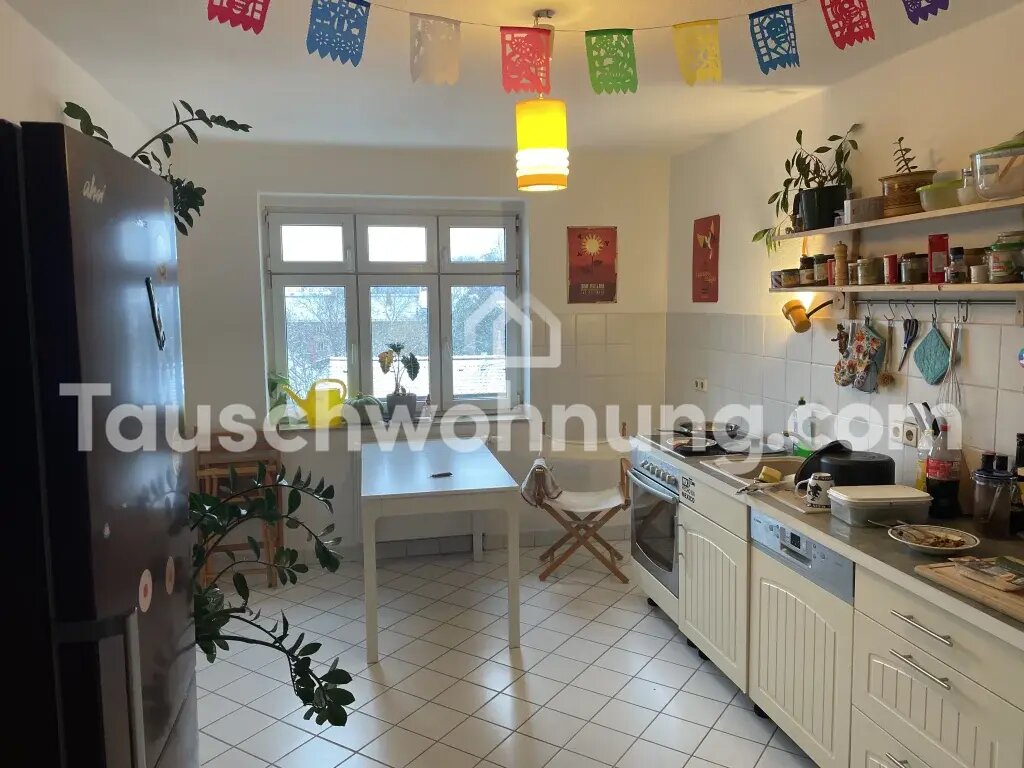 Wohnung zur Miete Tauschwohnung 700 € 3 Zimmer 98 m²<br/>Wohnfläche 4.<br/>Geschoss Südvorstadt Leipzig 04275