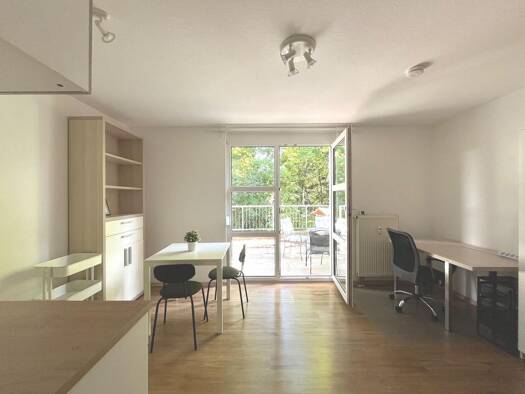 Terrassenwohnung zur Miete 640 € 1 Zimmer 30 m² Geschoss EG/3 frei ab sofort Bayreuther Straße 45 Erlangen-Nord Erlangen 91054