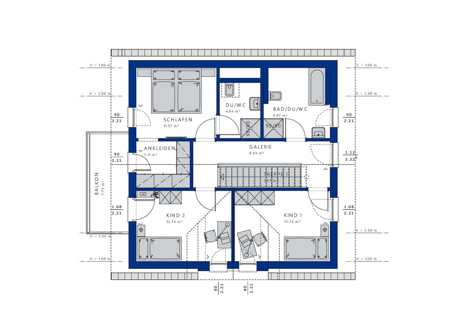 Einfamilienhaus zum Kauf 598.426 € 5 Zimmer 146,2 m²<br/>Wohnfläche 630 m²<br/>Grundstück Unterkirnach 78089