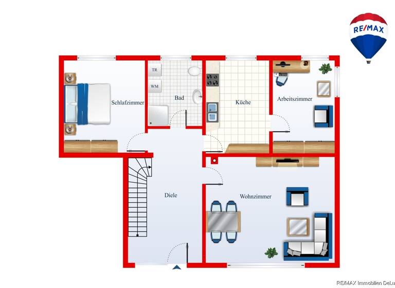 Wohnung zur Miete 950 € 3 Zimmer 114 m² Lisdorf Saarlouis 66740
