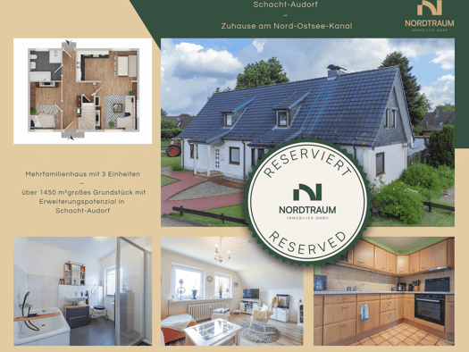 Mehrfamilienhaus zum Kauf 289.000 € 8 Zimmer 194,9 m² 1.472 m² Grundstück Schacht-Audorf 24790