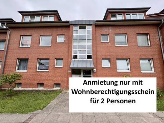 Wohnung zur Miete nur mit Wohnberechtigungsschein 279 € 2 Zimmer 58,7 m² 1. Geschoss frei ab 01.09.2025 Julius-Brecht-Straße 52 St. Jürgen Lübeck 23560