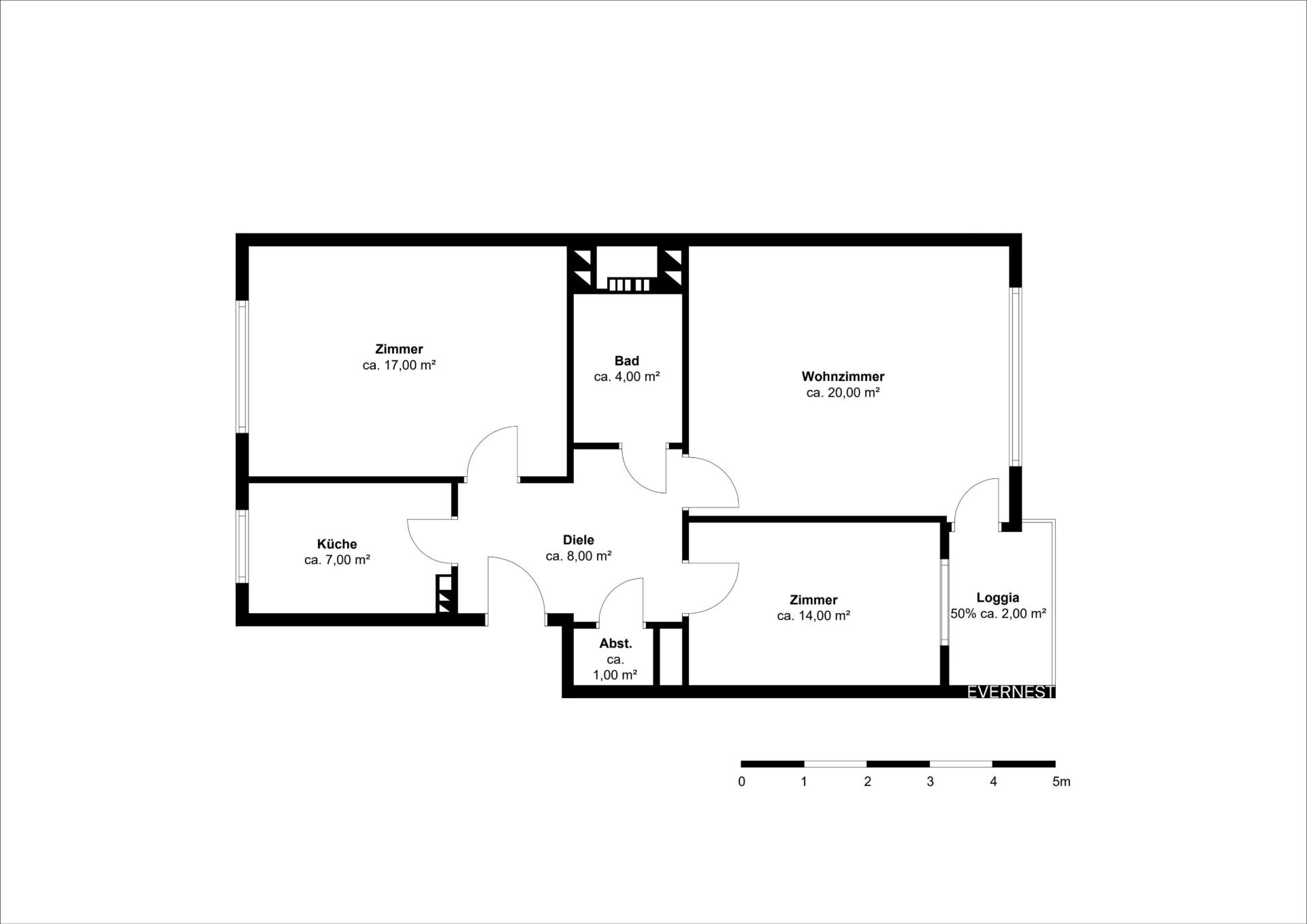 Wohnung zum Kauf 395.000 € 3 Zimmer 69 m²<br/>Wohnfläche 2.<br/>Geschoss Altstadt - Süd Köln 50676