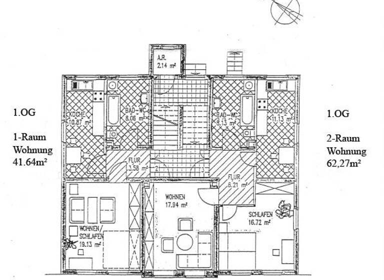Wohnung zum Kauf 95.000 € 3 Zimmer 103,9 m² 1. Geschoss Bahnhofsvorstadt Zwickau 08056