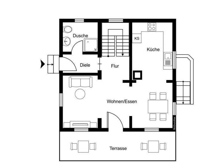 Einfamilienhaus zum Kauf 229.500 € 4 Zimmer 91 m² 311 m² Grundstück frei ab sofort Wörmge Attendorn 57439