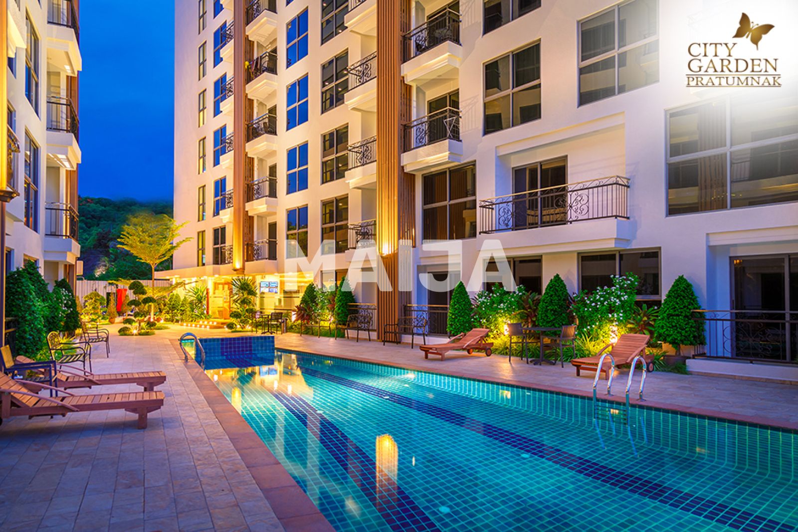 Studio zur Miete 271 € 1 Zimmer 28 m²<br/>Wohnfläche 4.<br/>Geschoss Phratamnak, Kasetsin 1 Alley Pattaya 20150