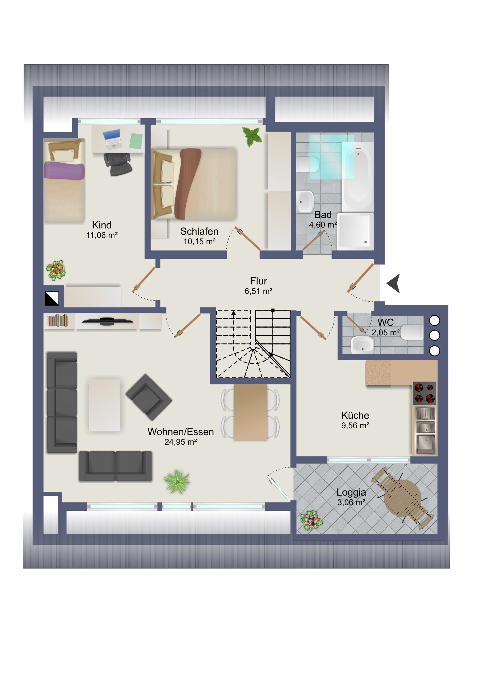 Wohnung zum Kauf 289.000 € 5 Zimmer 97,3 m²<br/>Wohnfläche 2.<br/>Geschoss ab sofort<br/>Verfügbarkeit Styrum - Nord Mülheim an der Ruhr 45476