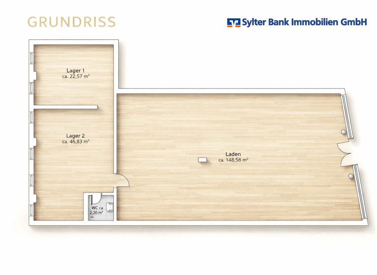 Laden zum Kauf 5.300 € 147 m² Verkaufsfläche Westerland Sylt 25980
