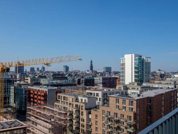 Wohnung zur Miete - Erstbezug 4.159 € 3 Zimmer 113 m² 10. Geschoss frei ab sofort Überseeallee HafenCity Mitte 20457