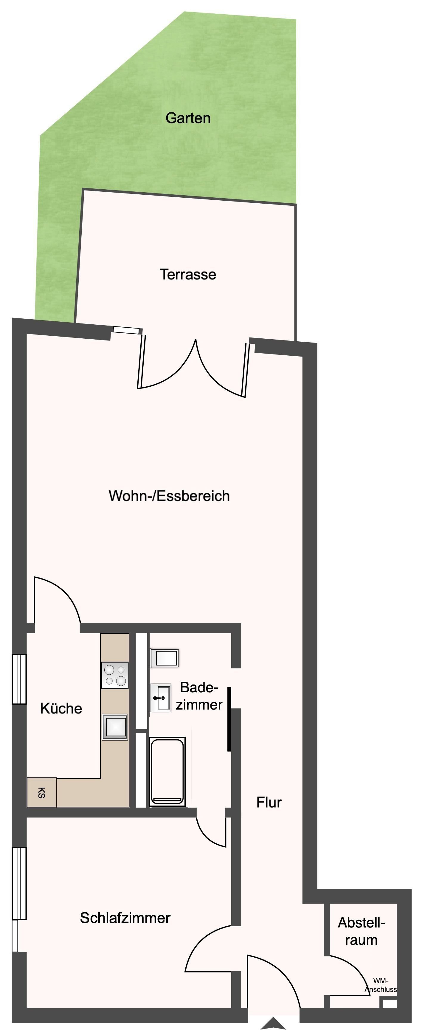 Wohnung zum Kauf provisionsfrei 469.000 € 2 Zimmer 70 m²<br/>Wohnfläche EG<br/>Geschoss Barmbek - Nord Hamburg 22305