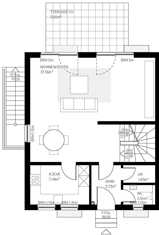 Reihenmittelhaus zum Kauf 230.000 € 4 Zimmer 131,4 m²<br/>Wohnfläche 143 m²<br/>Grundstück Schwoitsch Kabelsketal 06184