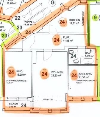 Wohnung zur Miete 550 € 3 Zimmer 78,6 m²<br/>Wohnfläche 3.<br/>Geschoss ab sofort<br/>Verfügbarkeit Halberstädter Str.56 Jordanstraße Magdeburg 39112