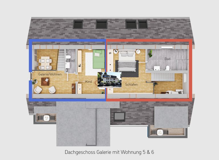 Maisonette zum Kauf - Erstbezug 439.990 € 4 Zimmer 110 m² 3. Geschoss Mitte Witten 58455