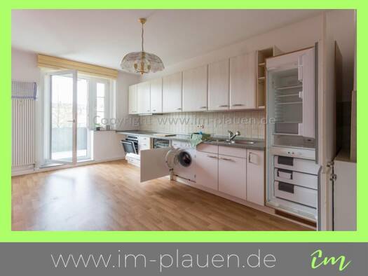 Wohnung zur Miete 300 € 2 Zimmer 64 m² 3. Geschoss frei ab sofort Herderstraße 19 Haselbrunn Plauen 08525