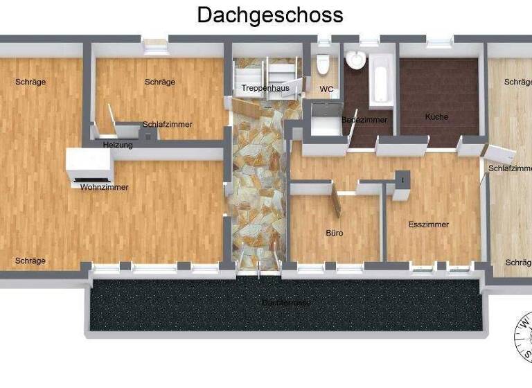 Wohnung zum Kauf 259.000 € 4 Zimmer 84 m² obere Steigstr. 9 Hegnach Waiblingen 71334