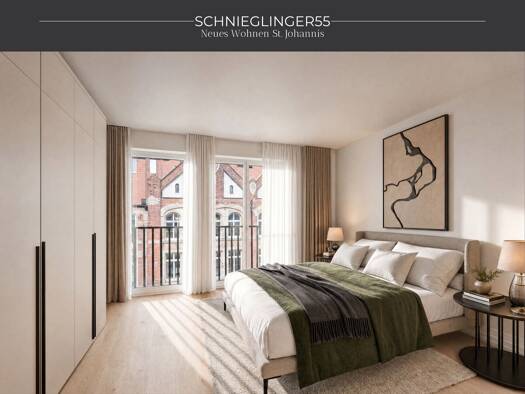 Wohnung zum Kauf - Neubau 395.000 € 2 Zimmer 58,1 m² Geschoss 3/5 frei ab 01.12.2028 Schnieglinger Straße 55 St Johannis Nürnberg 90419