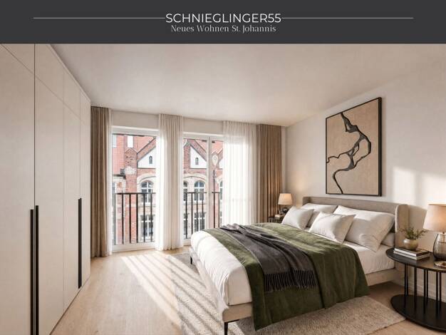 Wohnung zum Kauf - Neubau 395.000 € 2 Zimmer 58,1 m² Geschoss 3/5 frei ab 01.12.2028 Schnieglinger Straße 55 St Johannis Nürnberg 90419