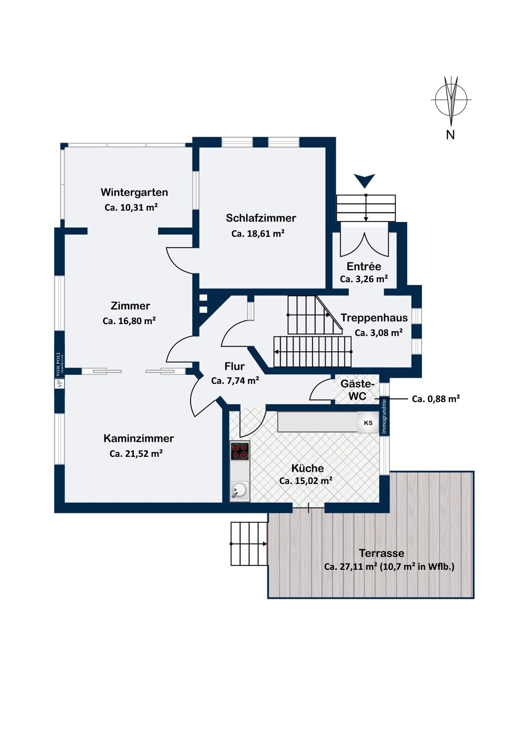 Villa zum Kauf 2.190.000 € 7 Zimmer 192 m²<br/>Wohnfläche 1.218 m²<br/>Grundstück Othmarschen Hamburg 22605