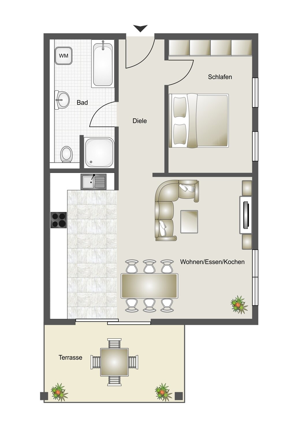 Wohnung zum Kauf 325.000 € 2 Zimmer 65,9 m²<br/>Wohnfläche Gundelfingen Gundelfingen an der Donau 89423