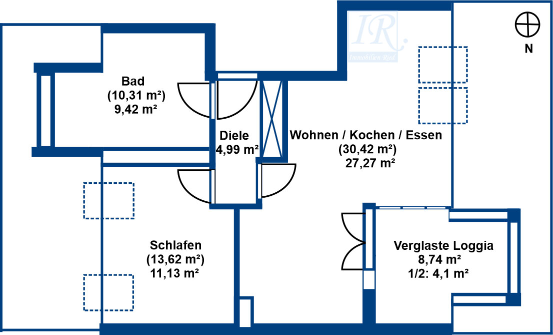 Wohnung zum Kauf 391.000 € 2 Zimmer 56,9 m²<br/>Wohnfläche 3.<br/>Geschoss Siegertsbrunn Höhenkirchen-Siegertsbrunn 85635