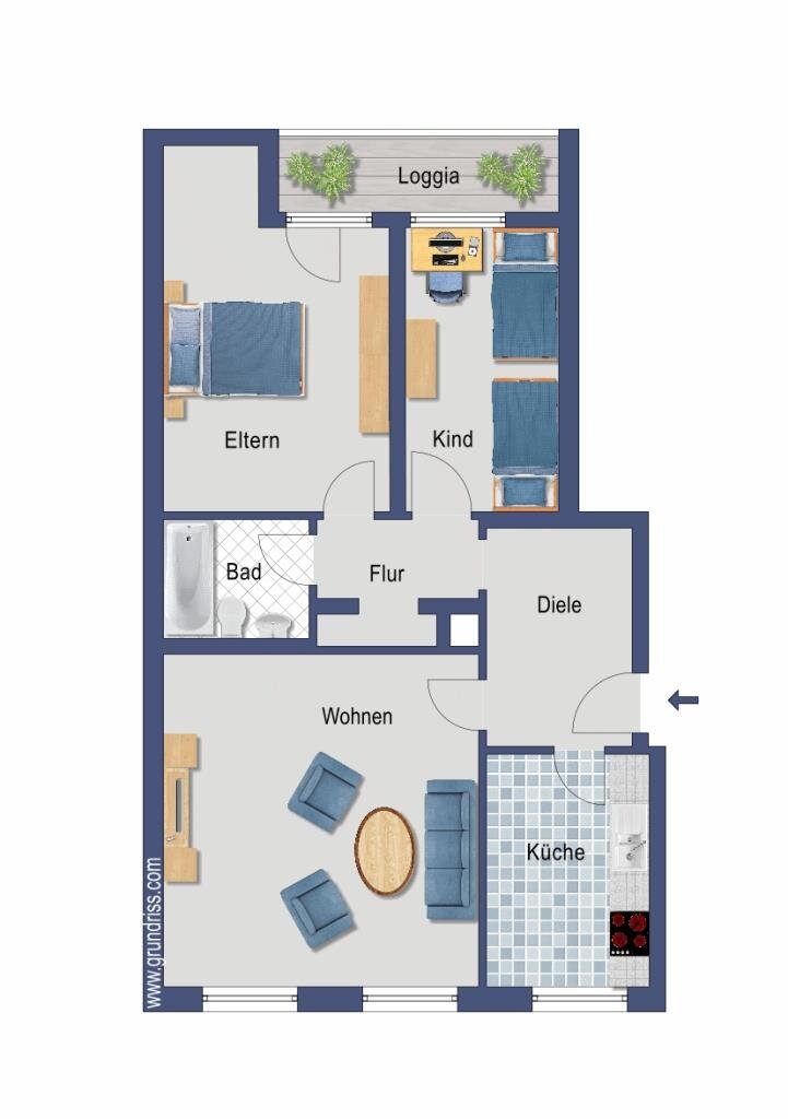 Wohnung zum Kauf provisionsfrei 249.000 € 3 Zimmer 71,5 m²<br/>Wohnfläche 4.<br/>Geschoss Rather Straße 62 Derendorf Düsseldorf 40476