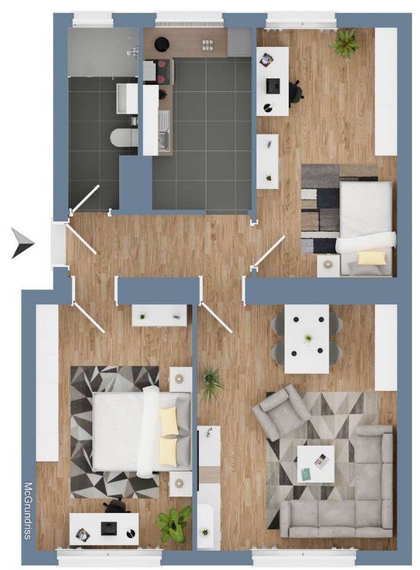 Studio zur Miete 1.590 € 3 Zimmer 62 m²<br/>Wohnfläche Steglitz Berlin 12165