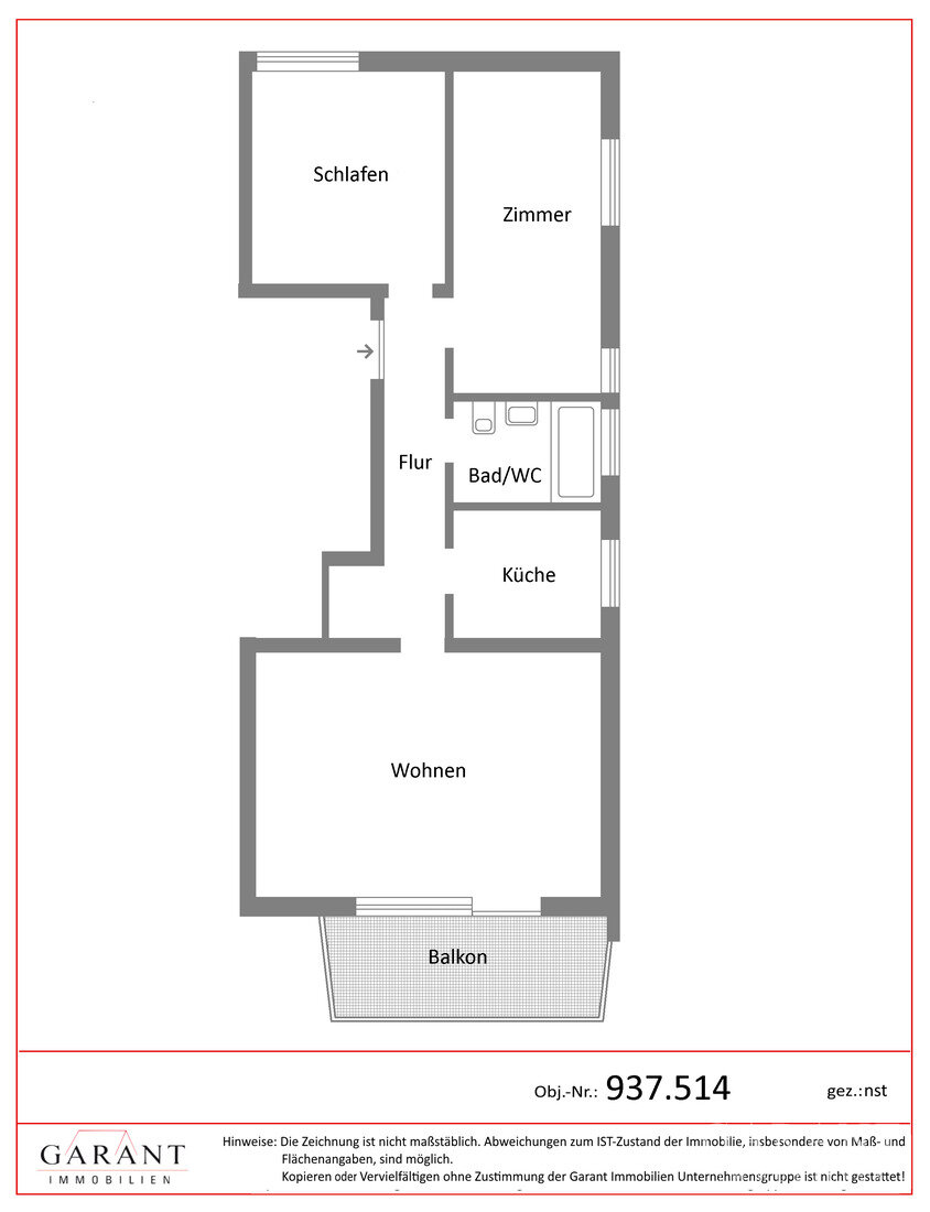 Wohnung zum Kauf 339.500 € 3 Zimmer 80 m²<br/>Wohnfläche 3.<br/>Geschoss Friedrichshafen - Mitte 2 Friedrichshafen 88045