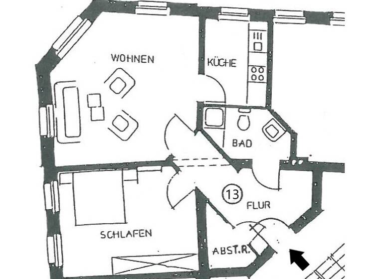 Wohnung zur Miete 315 € 2 Zimmer 70 m²<br/>Wohnfläche 3.<br/>Geschoss Hainstraße 44 Sonnenberg 214 Chemnitz / Sonnenberg 09130