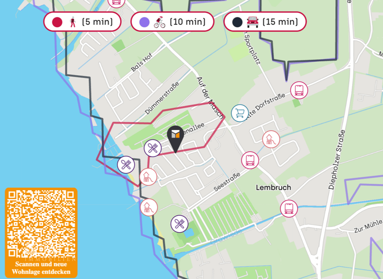 Wohnung zum Kauf provisionsfrei 276.780 € 2 Zimmer 65,9 m²<br/>Wohnfläche 1.<br/>Geschoss Lembruch 49459