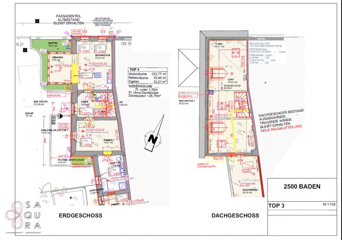 Wohnung zum Kauf 659.000 € 103 m²<br/>Wohnfläche Baden 2500