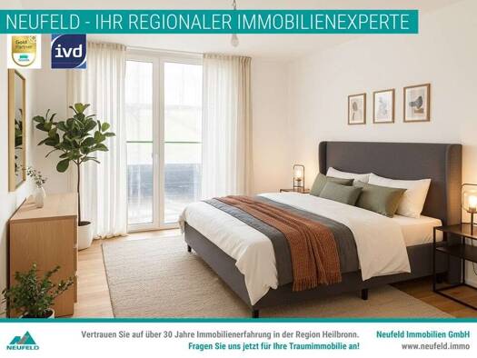 Wohnung zur Miete - Erstbezug 1.649 € 3,5 Zimmer 123,7 m² 2. Geschoss frei ab sofort Degmarner Str. 17 Oedheim 74229