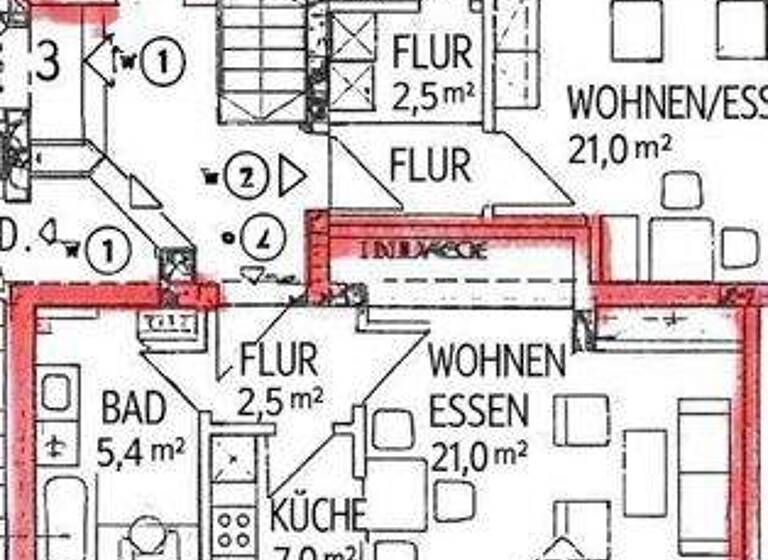 Studio zum Kauf 121.000 € 1 Zimmer 34 m² 2. Geschoss Burghausen 84489