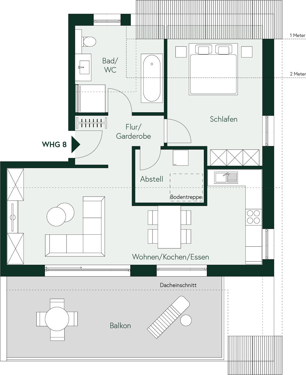 Wohnung zur Miete 1.240 € 2 Zimmer 74 m²<br/>Wohnfläche 01.02.2025<br/>Verfügbarkeit Herrenberg Herrenberg 71083