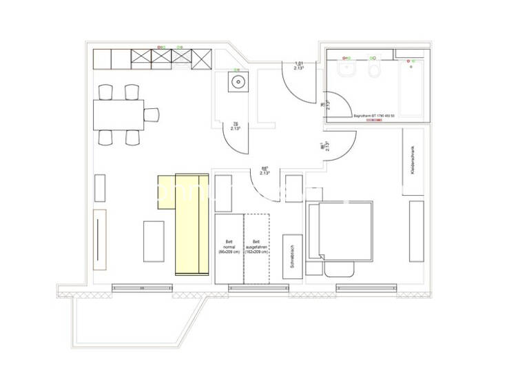 Studio zur Miete Tauschwohnung 810 € 3 Zimmer 65 m² 3. Geschoss Niederschönhausen Berlin 13