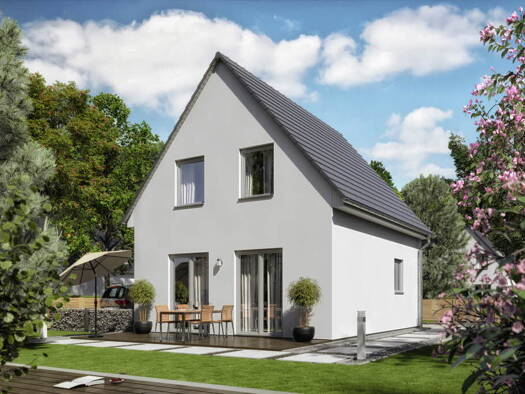 Einfamilienhaus zum Kauf - Erstbezug 336.850 € 4 Zimmer 100 m² 595 m² Grundstück Kirchstraße 25 Klepzig Landsberg 06188