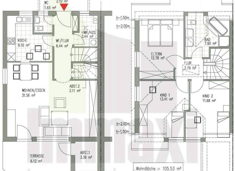 Reihenendhaus zur Miete 1.600 € 4 Zimmer 105,5 m² 150 m² Grundstück frei ab 01.07.2026 Am Krähenfeld 32 Markkleeberg 04416