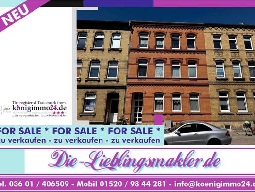 Mehrfamilienhaus zum Kauf als Kapitalanlage geeignet 229.000 € 14 Zimmer 317,6 m² 151 m² Grundstück Mühlhausen Mühlhausen 99974