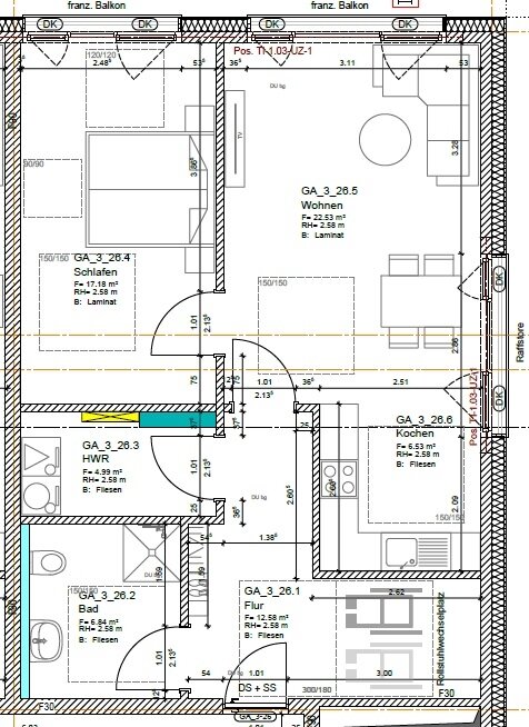 Wohnung zur Miete 1.009 € 3 Zimmer 70 m²<br/>Wohnfläche 3.<br/>Geschoss 15.12.2024<br/>Verfügbarkeit Meerkamp Oldenburg 26133