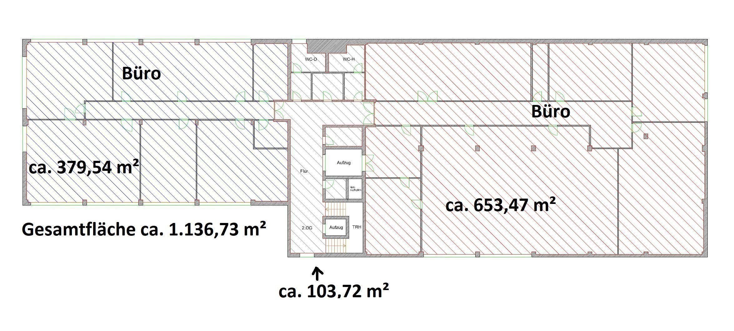 Bürofläche zur Miete 6,50 € 1.136,7 m²<br/>Bürofläche von 379,5 m² bis 1.136,7 m²<br/>Teilbarkeit Bahrenfeld Hamburg 22525